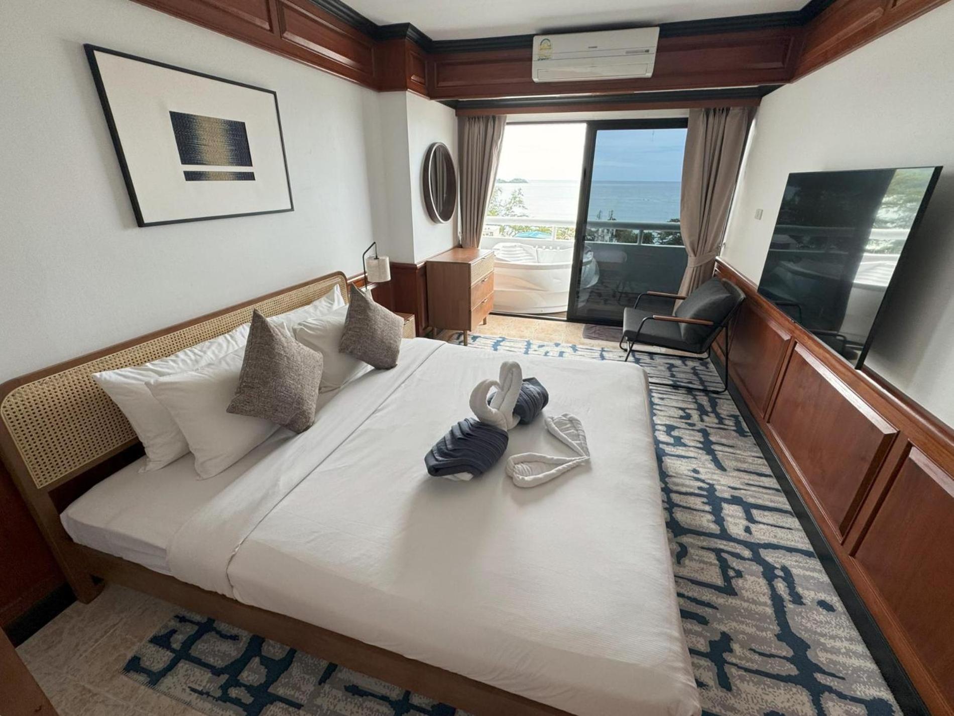 公寓 Sea View With Jacuzzi At Tower Patong